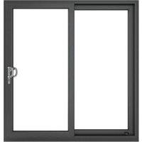 Crystal uPVC Grey Left to Right Clear Double Glazed Sliding Patio Door with 150mm Cill - 1790 x 2090mm