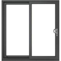 Crystal uPVC Grey Right to Left Clear Double Glazed Sliding Patio Door with 150mm Cill - 1790 x 2090mm