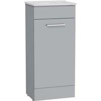 Holkham Light Grey Vanity Unit & Basin - 855 x 385mm