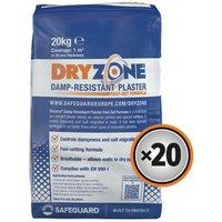 Dryzone Fast Set Renovation Plaster - 20 Bags - 20kg