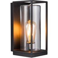 Lutec IP44 Flair E27 Wall Light - Black