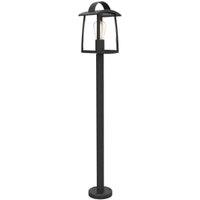 Lutec IP44 Kelsey E27 Bollard Light - Black