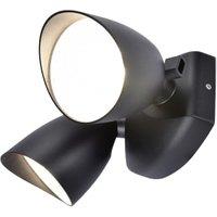 Lutec IP54 Shrimp Security Light - Black