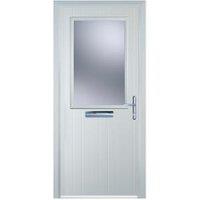 Door-Stop Cottage Half Glazed White Left Hand GRP Composite Door - 920 x 2100mm