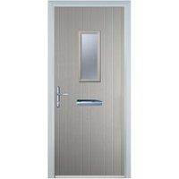 Door-Stop 1 Square Agate Grey Right Hand GRP Composite Door - 840 x 2100mm
