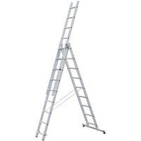 Zarges Light Trade 3 x 10 Tread Aluminium Combination Ladder