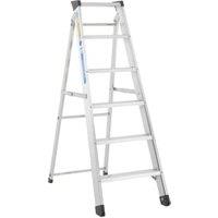 Zarges Heavy Duty 8 Tread Aluminium Swingback Step Ladder