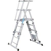Zarges ZAP Telemaster S Mini 5 Tread Telescopic Aluminium Step Ladder