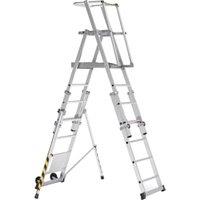 Zarges ZAP Telemaster S Mini 7 Tread Telescopic Aluminium Step Ladder