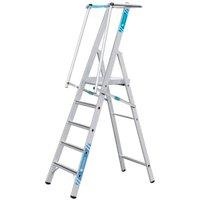 Zarges Safemaster S Aluminium 5 Tread Platform Step Ladder