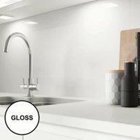 Alusplash Splashback 900 x 750mm - Ice White - Gloss