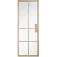 LPD Internal Malvern Clear Glazed Pre-Finished Blonde Oak Solid Core Door - 686 x 1981mm