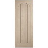 LPD Internal Mexicano Arched Square Top Pre-Finished Blonde Oak Solid Core Door - 838 x 1981mm