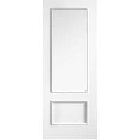 LPD Internal Murcia Clear Glazed Primed White Solid Core Door - 762 x 1981mm