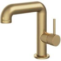 Melbury Pro Mono Side Lever Basin Mixer Tap - Brushed Brass