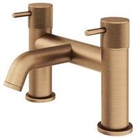 Melbury Pro Deck Mounted Bath Filler Tap - Brushed Bronze