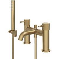 Melbury Pro Deck Mounted Bath Shower Mixer - Brushed Brass