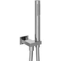 Hadleigh Shower Wall Outlet & Holder, Hose & Handset Accessories Kit - Chrome