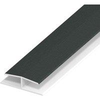 Wickes PVCu Anthracite Grey Soffit Butt Joint Trim - 2500mm
