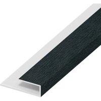 Wickes PVCu Anthracite Grey Universal Channel Board - 2500mm