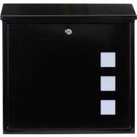 Burg-Wachter Aire Black Postbox - 368 x 368 x 114mm