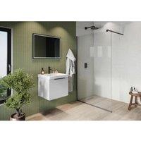 Corlea PVC White Terazzo Single Shower Panel - 2400 x 1000mm