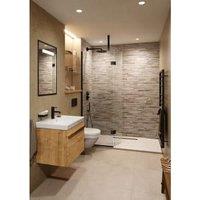 Corlea PVC Ledgestone Single Shower Panel - 2400 x 1000mm