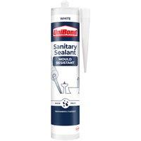UniBond Sanitary Anti-Mould White Sealant - 274g