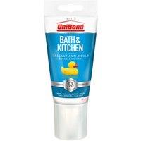UniBond Easy Sealing Kitchen & Bathroom White Sealant - 147g
