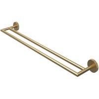 Melbury Pro Double Towel Rail - Brushed Brass