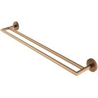 Melbury Pro Double Towel Rail - Brushed Bronze