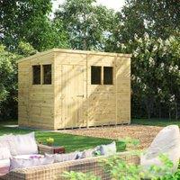 Powersheds Premium Pent Pressure Treated Shed - 10 x 6ft
