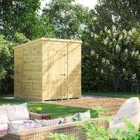 Powersheds Premium Pent Pressure Treated Windowless Shed - 6 x 6ft