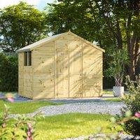 Powersheds Premium Double Door Apex Pressure Treated Shed - 6 x 10ft