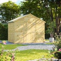 Powersheds Premium Apex Pressure Treated Windowless Shed - 6 x 10ft