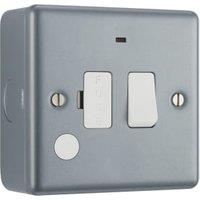 BG Metal Clad 13A Single Switched Fused Connection Unit with Power Indicator & Optional Flex Outlet