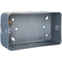 BG Metal Clad Rectangular Double Surface Mount Box
