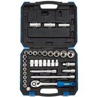 Draper 1/2" Square Drive Combined MM / AF Socket Set - 33 Piece