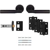 Belas Matt Black Ultimate Door Latch Kit