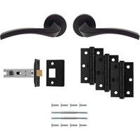 Sines Matt Black Ultimate Door Latch Kit