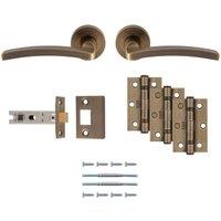Tavira Antique Brass Ultimate Door Latch Kit