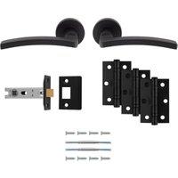 Tavira Matt Black Ultimate Door Latch Kit