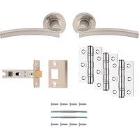 Tavira Satin Nickel Ultimate Door Latch Kit