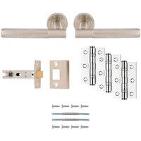 Lagos Satin Nickel Ultimate Door Latch Kit