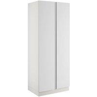 Boston Matt White Double Wardrobe with Double Rail - 900 x 2260 x 609mm