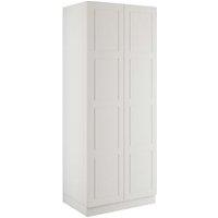 Bramham White Double Wardrobe with Single Rail & Shelves - 900 x 2260 x 608mm
