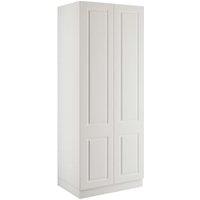 Harrogate White Double Wardrobe with Shelves - 900 x 2260 x 608mm