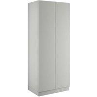 Malton Light Grey Double Wardrobe with Double Rail - 900 x 2260 x 608mm