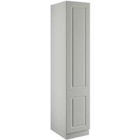 Harrogate Light Grey Single Wardrobe with Single Rail - 450 x 2260 x 608mm
