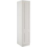 Harrogate White Single Wardrobe with Single Rail - 450 x 2260 x 608mm